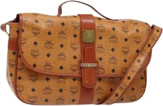 MCM Pre-owned Cross Body Bags, female, Brown, Size: ONE SIZE Pre-owned Plastic shoulder-bags