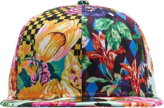 Kenzo Womens Fg58ac961f13-Mu Mixed-Print Synthetic Baseball Cap Multicolor