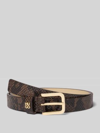 HUGO BOSS G&uuml;rtel aus echtem Leder Modell TINA_HU-GO-PT_SZ25 in Dunkelbraun, Gr&ouml;&szlig;e 100