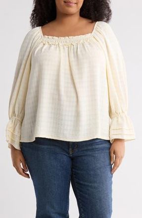 Max Studio Flutter Sleeve Top in Eggshell at Nordstrom Rack, Size 2X
