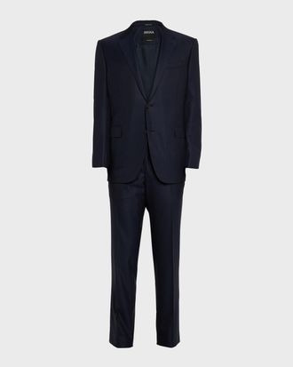 Ermenegildo Zegna Men & apos;s Wool Tonal Stripe Two-Piece Suit