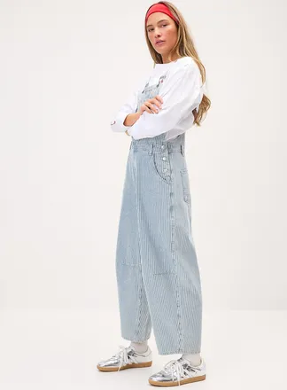 Twik Womens Barrel-leg overalls