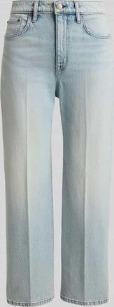 Lauren Ralph Lauren Straight Fit Jeans aus Baumwoll-Mix mit B&uuml;gelfalten in Jeansblau Melange, Gr&ouml;&szlig;e 36