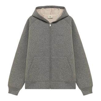 Autry Neopreen Hoodie Jas Urban Stijl - Heren - Vesten met rits - Grijs - S - Katoen - Hoodies & sweatvesten