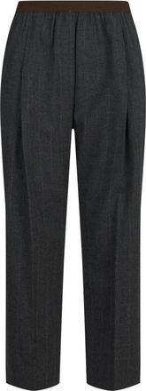 Jucca Rechte broek - Dames - Straight fit broeken - Grijs - 2XS - Wol - Broeken