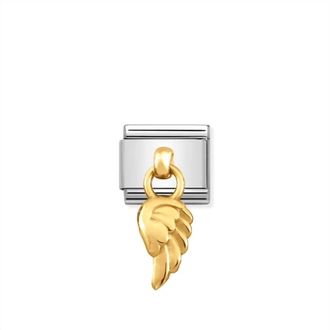 Nomination Religious Composable Classic Links In Angel Wing Charm