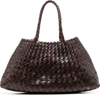 Dragon Diffusion Santa Croce Woven Leather Shoulder Bag