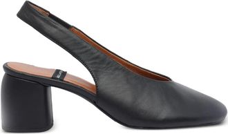 Ángel Alarcón 70mm slingback calf leather pumps - women - Calf Leather/Rubber/Calf Leather/Calf Leather - 38 - Black