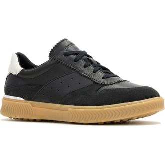 Hush Puppies Mae Leather Womens Black Trainers - Size UK 6