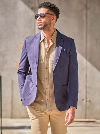 Fat Face FatFace Chilworth Navy 100% Cotton Blazer
