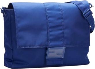 Fendi Pre-owned Cross Body Bags, female, Blue, Size: ONE SIZE Pre-owned Vintage Crossbody