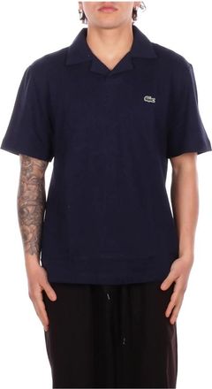 Lacoste T-shirts en Blue Polo - Heren - Polos - Blauw - 2XL - Katoen - Tops