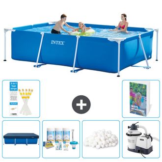 Intex Piscina Con Estructura Rectangular - 300x200x75 Cm - 7-piezas S15