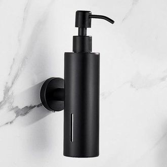 OEM Dispensador De Jab&oacute;n Mural - Acero Inoxidable - Apto Para Ba&ntilde;os, Cocinas E Interiores - Redondo - Plateado
