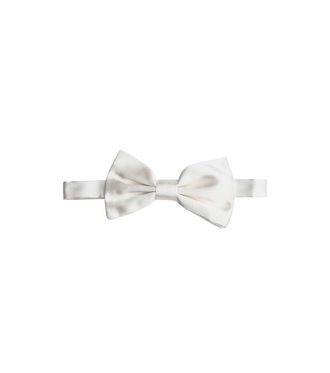 Dolce & Gabbana White Solid Bow Tie