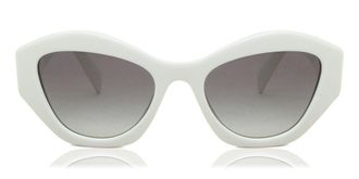 Prada PR 07YS Symbole 142130 Womens Sunglasses White Size 53