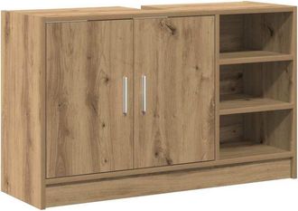 vidaXL Armario de Lavabo Roble artesanal 90 x 29 x 55 cm vidaXL