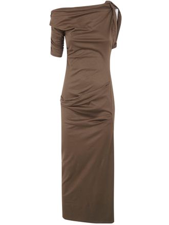 Jacquemus La Robe Drapeado Long Dress