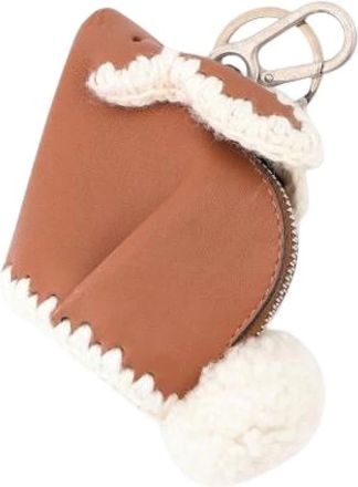 Loewe Pre-owned Sleutelhanger - Dames - Vintage Accessoires - Bruin - ONE Size - Leer - Vintage