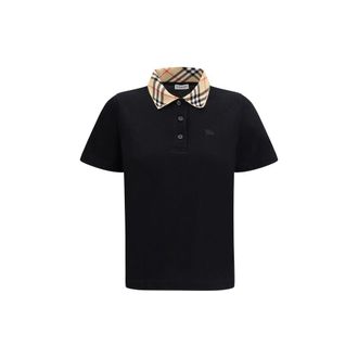 Burberry Zwarte Katoenen Polo Shirt