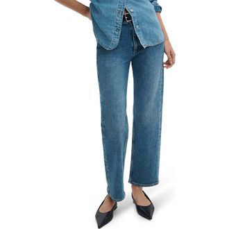 Rag & Bone Harlow Mid Rise Ankle Straight Leg Jeans in Accord at Nordstrom, Size 23