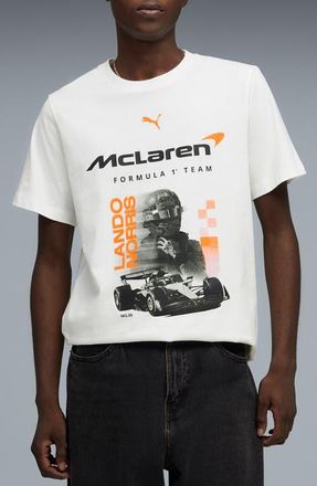 Puma McLaren Racing Driver Graphic T-Shirt in Puma White at Nordstrom, Size Xx-Large