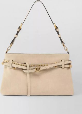 Pinko shoulder bag studded detail adjustable strap hardware