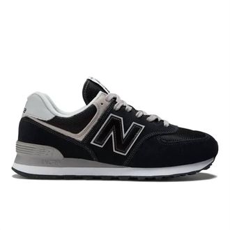 New Balance Mens Evergreen 574 Sneaker In Black/white