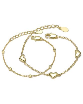 Rachel Glauber 14K Plated Station Bracelet