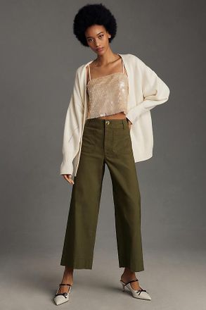 Maeve The Colette Magic Fabric Crop Wide-Leg Pants by Maeve