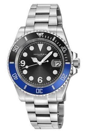 Haurex Barracuda Bracelet Watch in Silver at Nordstrom Rack