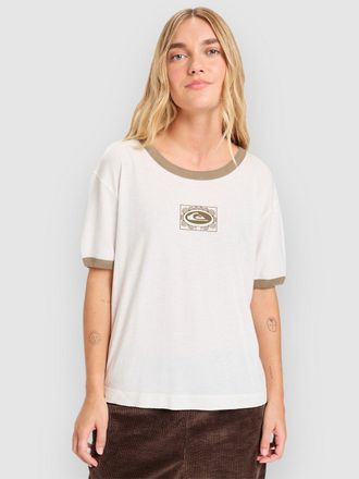 Quiksilver Ringer Screen T-Shirt weiss