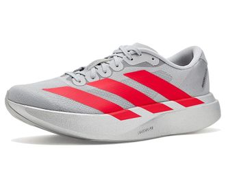 adidas adiZero Evo SL Running Shoes Womens Running Shoes Silver Metallic/Lucid Red/Iron Metallic : 11.5 C - Medium, Synthetic/Textile