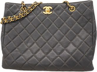 Chanel Grained Calfskin Shoulder Bag (Pre-Owned)