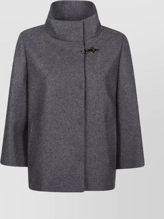 Fay high collar long sleeve jacket design