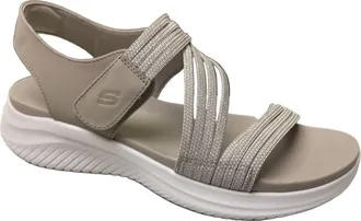 Skechers Womens Ultra Flex 3.0 Sandal Sunday Candy Sandal In Taupe
