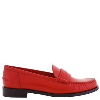 Ferragamo Ferragamo Red Irina Leather Moccasin