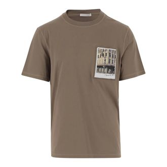 Helmut Lang T-Shirts, male, Brown, XL, Stylish T-shirts and Polos Collection