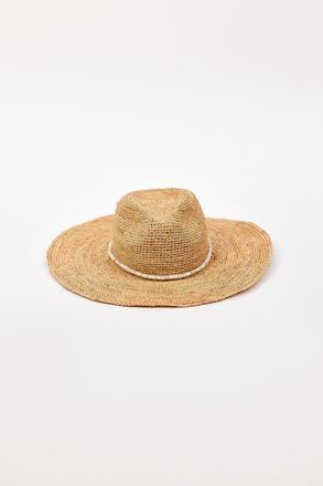 Hat Attack Raffia Crochet Continental in Natural/neutral Bead at Nordstrom