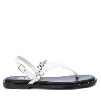 Xti Womens Flat Slingback Sandals In White