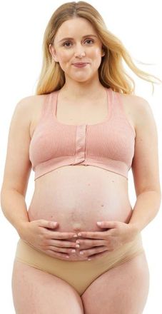Cake Maternity Biscotti Leakproof Skin-to-Skin Hospital & Nursing Bra in Rose at Nordstrom, Size Xxx-Large
