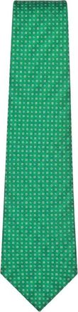 Kiton Ties, male, Multicolor, Size: ONE SIZE Geometric-print Silk Tie