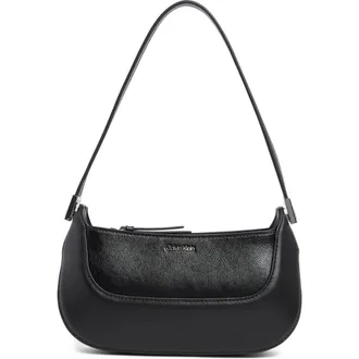 Calvin Klein Nori Shoulder Bag in Black/Silver at Nordstrom Rack