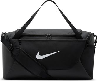 Nike Brasilia 40L Small Duffel Bag Black White IB4394-010