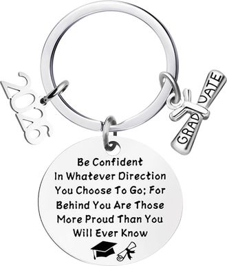 Generic Graduation Keychain 2026 - Graduate Keepsake Charm, College University Student Souvenir | High School Keyring Gift For Son Daughter Friend Ceremony Pa
