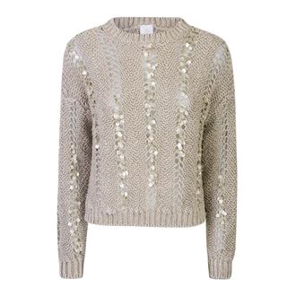 Eleventy Round-neck Knitwear - female - Eleventy - Round-neck Knitwear - Beige - XS - Knitwear