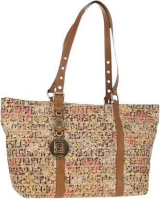 Fendi Pre-owned Tote Bags, female, Multicolor, Size: ONE SIZE Pre-owned Canvas Tote