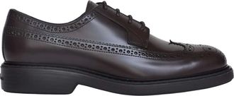 Hogan Schoenen, Heren, Bruin, 39 EU, Leer, H704 Veterschoen