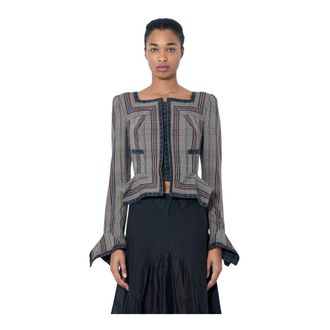Vivienne Westwood Jassen, Dames, Grijs, M, Leer, Judy Blazer