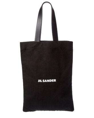 Jil Sander Large Canvas & Leather Tote